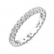 FlyerFit® Platinum Eternity Wedding Band