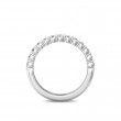 FlyerFit® 14K White Gold Shared Prong Wedding Band