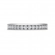 FlyerFit® 14K White Gold Micropave Bead Set Wedding Band