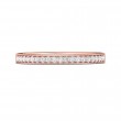 FlyerFit® 18K Pink Gold Micropave Bead Set Wedding Band