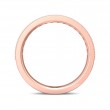 FlyerFit® 18K Pink Gold Micropave Bead Set Wedding Band