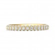 FlyerFit® 14K Yellow Gold Micropave Wedding Band