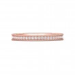 FlyerFit® 14K Pink Gold Micropave Bead Set Wedding Band