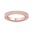 FlyerFit® 14K Pink Gold Micropave Bead Set Wedding Band