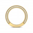 FlyerFit® 14K Yellow Gold Micropave Bead Set Wedding Band