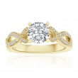 Round Diamond Pavé Twist Setting