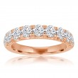 Round Diamond Split Prong Band