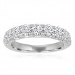 Round Diamond Split Prong Band