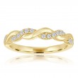 Round Diamond Pavé Twist Band