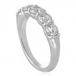 Round Diamond 5 Stone Shared Prong Band