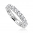 Round Diamond Split Prong Eternity Band