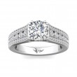 FlyerFit® 18K White Gold Encore Engagement Ring