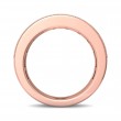 FlyerFit® 14K Pink Gold Channel  Wedding Band