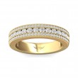 FlyerFit® 14K Yellow Gold Channel  Wedding Band