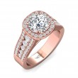 FlyerFit® 18K Pink Gold Encore Engagement Ring