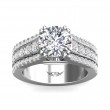 FlyerFit® 18K White Gold Encore Engagement Ring