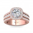 FlyerFit® 18K Pink Gold Encore Engagement Ring