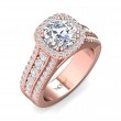 FlyerFit® 18K Pink Gold Encore Engagement Ring