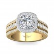 FlyerFit® 14K Yellow and 14K White Gold Encore Engagement Ring