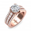 FlyerFit® 18K Pink Gold Encore Engagement Ring