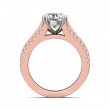 FlyerFit® 14K Pink Gold Shank And White Gold Top Encore Engagement Ring