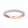 FlyerFit® 14K Pink Gold Eternity Wedding Band