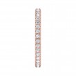 FlyerFit® 14K Pink Gold Eternity Wedding Band