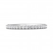 FlyerFit® 14K White Gold Eternity Wedding Band