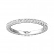 FlyerFit® 14K White Gold Eternity Wedding Band