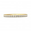 FlyerFit® 14K Yellow Gold Eternity Wedding Band