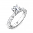 FlyerFit® Platinum Encore Engagement Ring