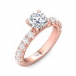 FlyerFit® 18K Pink Gold Encore Engagement Ring