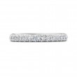 FlyerFit® Platinum Micropave Cutdown Wedding Band