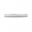 FlyerFit® Platinum Micropave Cutdown Wedding Band