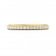 FlyerFit® 14K Yellow Gold Micropave Cutdown Wedding Band