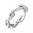 FlyerFit® 18K White Gold Stackers Wedding Band