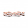 FlyerFit® 14K Pink Gold Stackers Wedding Band