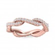 FlyerFit® 14K Pink Gold Stackers Wedding Band