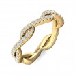 FlyerFit® 14K Yellow Gold Stackers Wedding Band