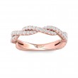 FlyerFit® 14K Pink Gold Stackers Wedding Band