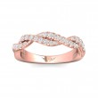 FlyerFit® 18K Pink Gold Stackers Wedding Band