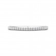 FlyerFit® Platinum Micropave Cutdown Wedding Band