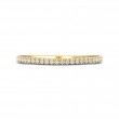 FlyerFit® 18K Yellow Gold Micropave Cutdown Wedding Band