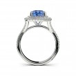 FlyerFit® Platinum Split Shank Engagement Ring