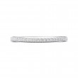 FlyerFit® 18K White Gold Micropave Cutdown Wedding Band