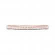 FlyerFit® 14K Pink Gold Micropave Cutdown Wedding Band