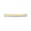 FlyerFit® 14K Yellow Gold Micropave Cutdown Wedding Band