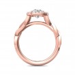 FlyerFit® 14K Pink Gold Split Shank Engagement Ring