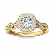 FlyerFit® 14K Yellow Gold Split Shank Engagement Ring