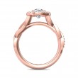 FlyerFit® 14K Pink Gold Split Shank Engagement Ring